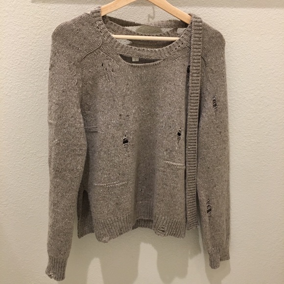 Marc Jacobs Sweaters - MARC JACOBS Distressed Scoop Neck Sweater